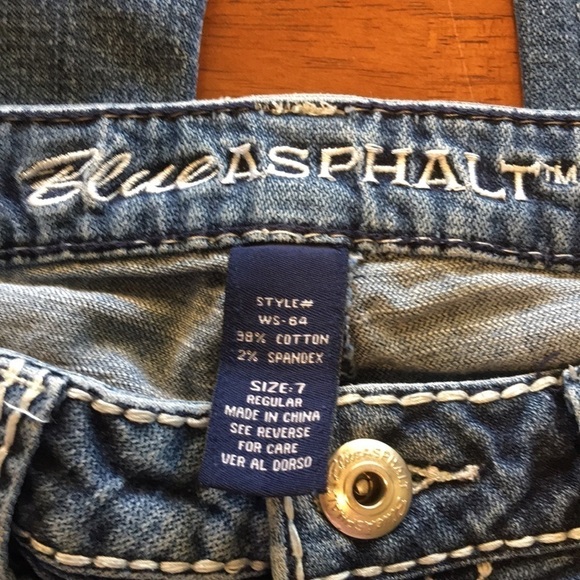 Blue Asphalt bootcut jeans. Size 7 - Picture 3 of 3